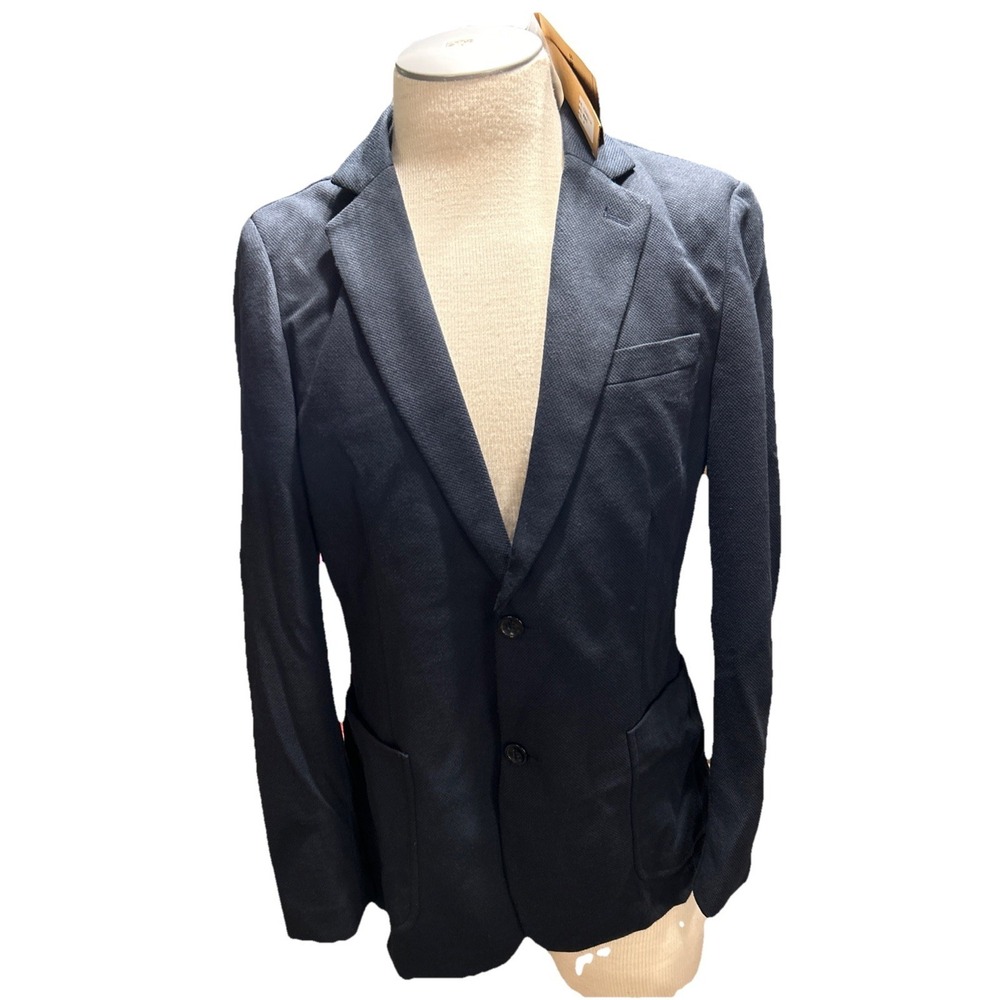 Paul Jones Men's Blazer Medium Navy Blue Suit Jacket Sport Coat Classic Fit